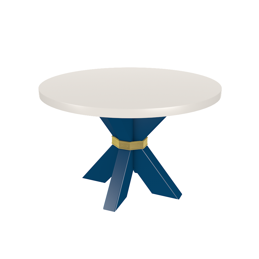 Designer X Base Round Dining Table | High-End Furniture